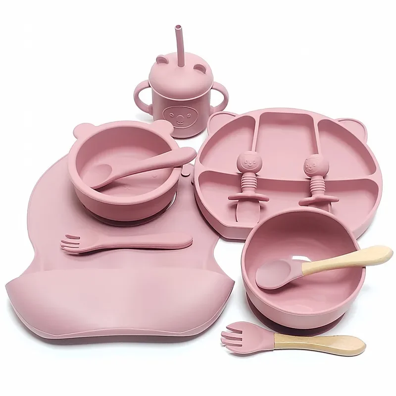 Juego de vajilla infantil en silicona apta para uso alimentario - imagen 5