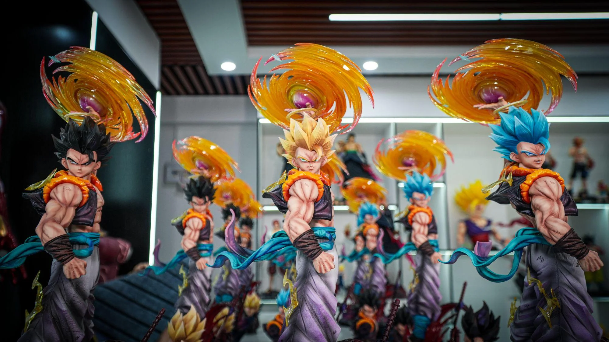 Figura articulada PVC Dragon Ball Z Gogeta con cabeza intercambiable - imagen 2