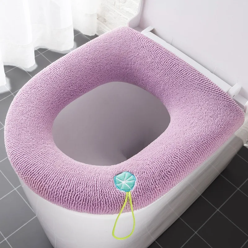 Funda asiento WC infantil antideslizante de punto grueso lavable - imagen 4