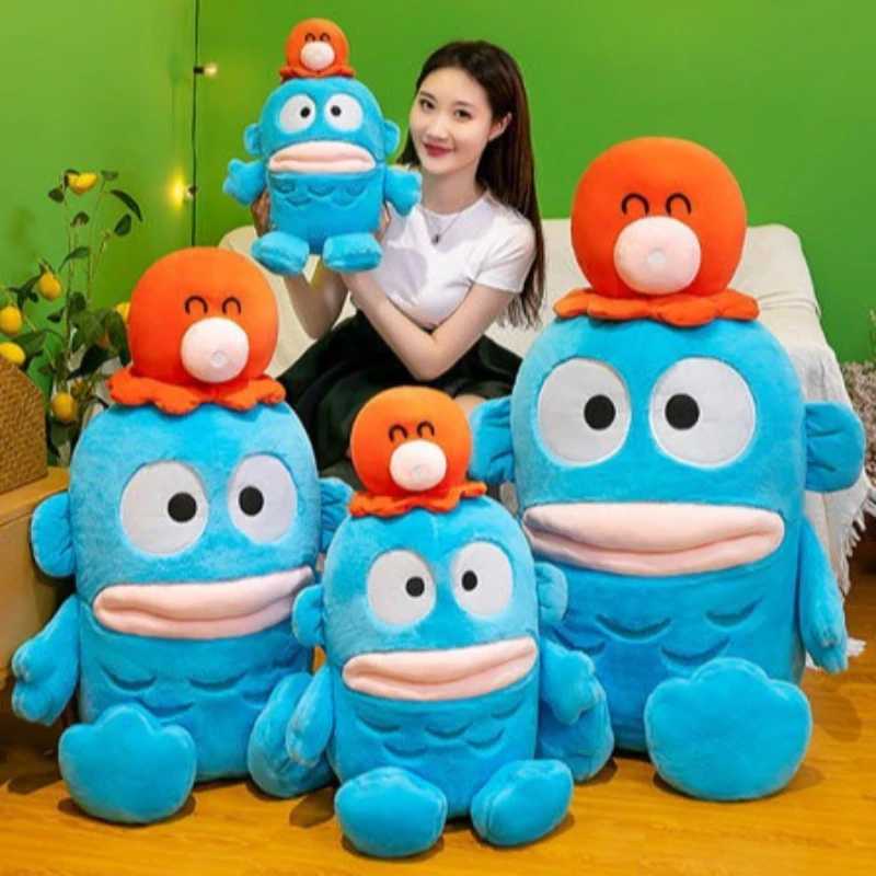 Peluche Sanrio Hangyodon grande kawaii, cojín infantil decorativo - imagen 4