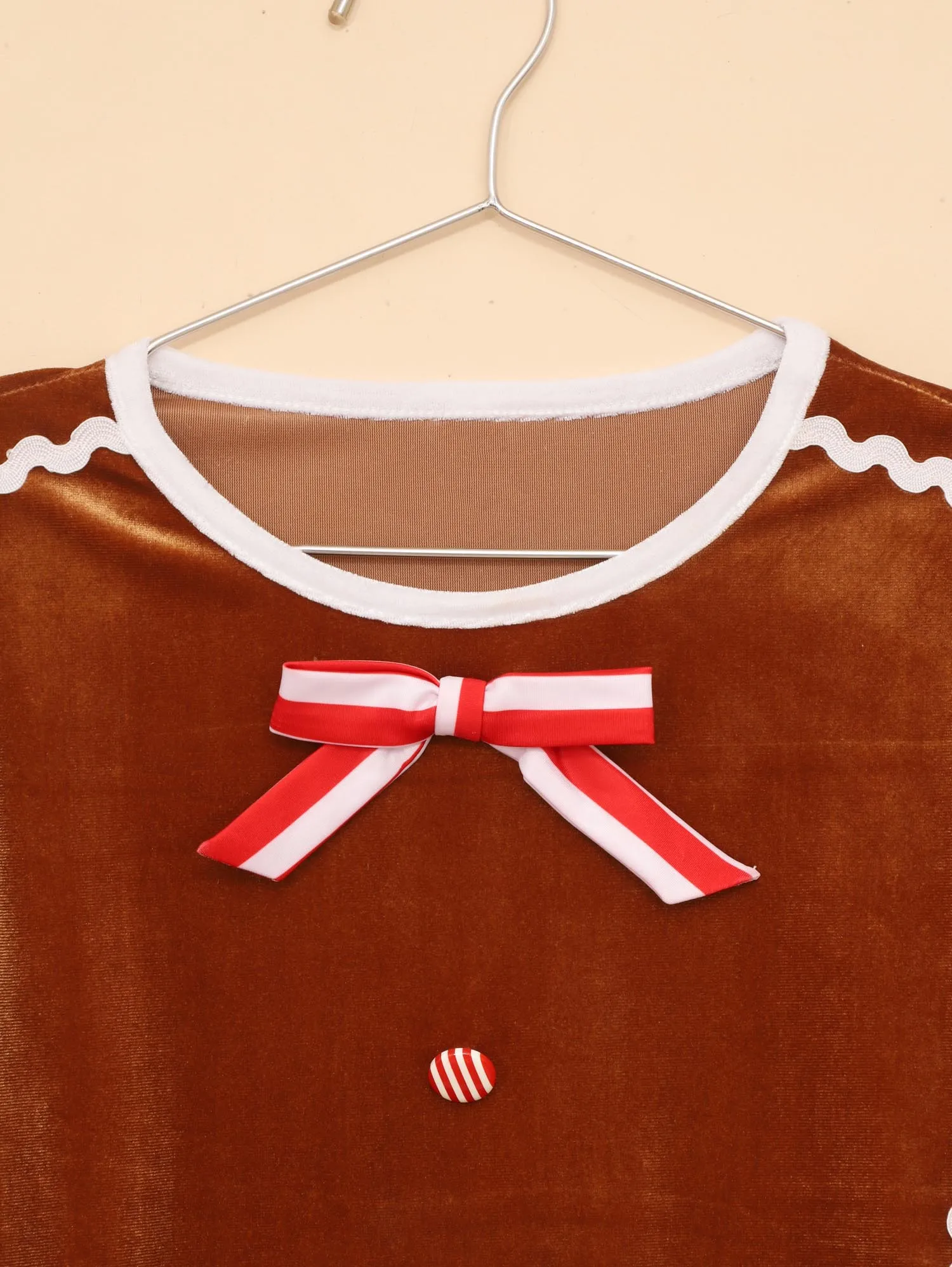 Disfraz de Papá Noel para niño – Traje de terciopelo navideño - imagen 3