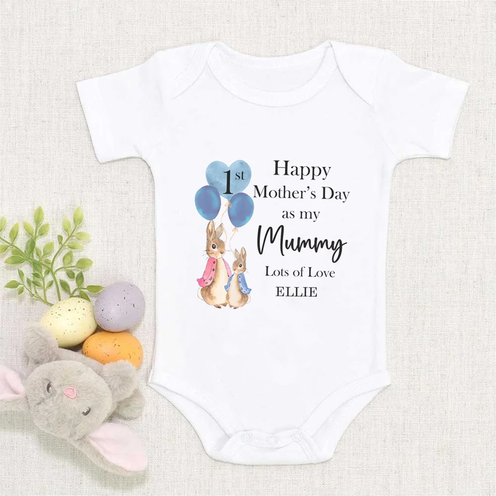 Body personalizado bebé con frase Feliz Día de la Madre - imagen 3