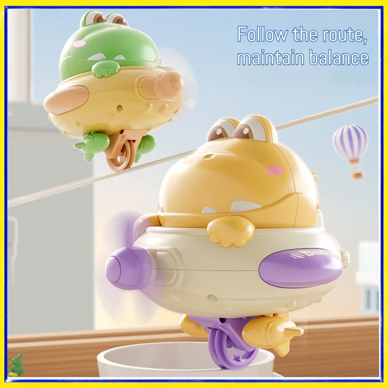 Juguete de dinosaurio equilibrista eléctrico con rueda para niños - imagen 3