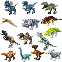 Figuras de dinosaurios Tyrannosaurus para niños – Set Jurassic construcción