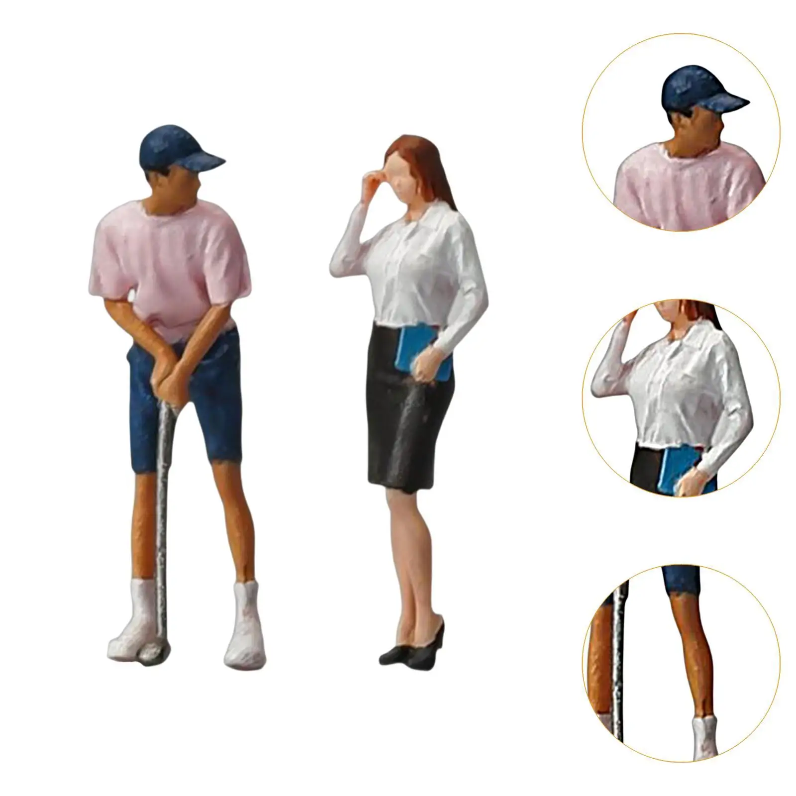 Microfigura coleccionable de paisaje con personas pequeñas - imagen 2