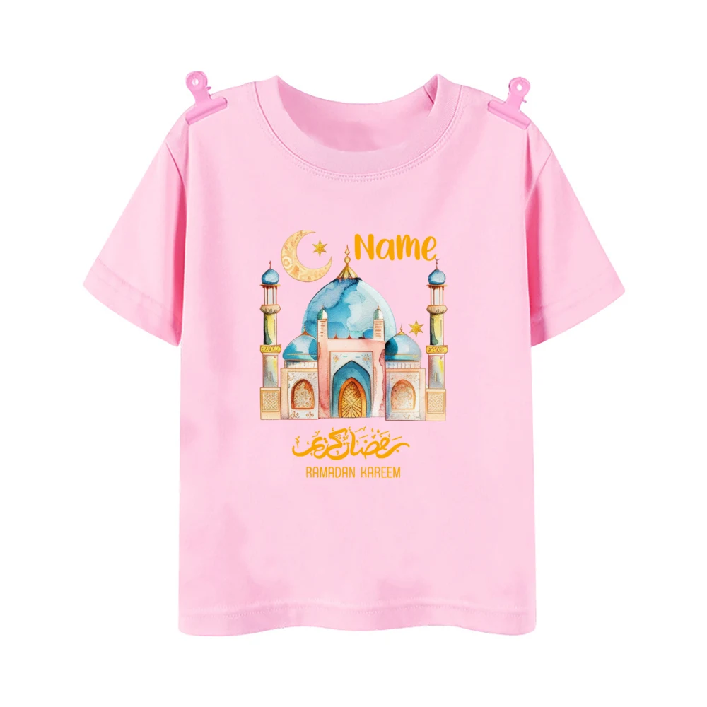 Camiseta infantil personalizada con nombre y estampado Ramadán Mubarak - imagen 3