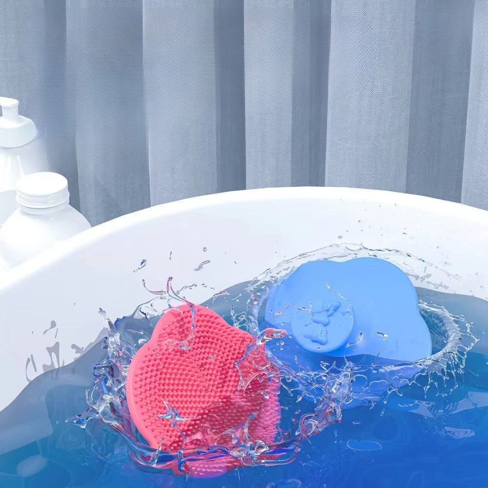 Cepillo de silicona para bebé – Masajeador suave del cabello - imagen 4