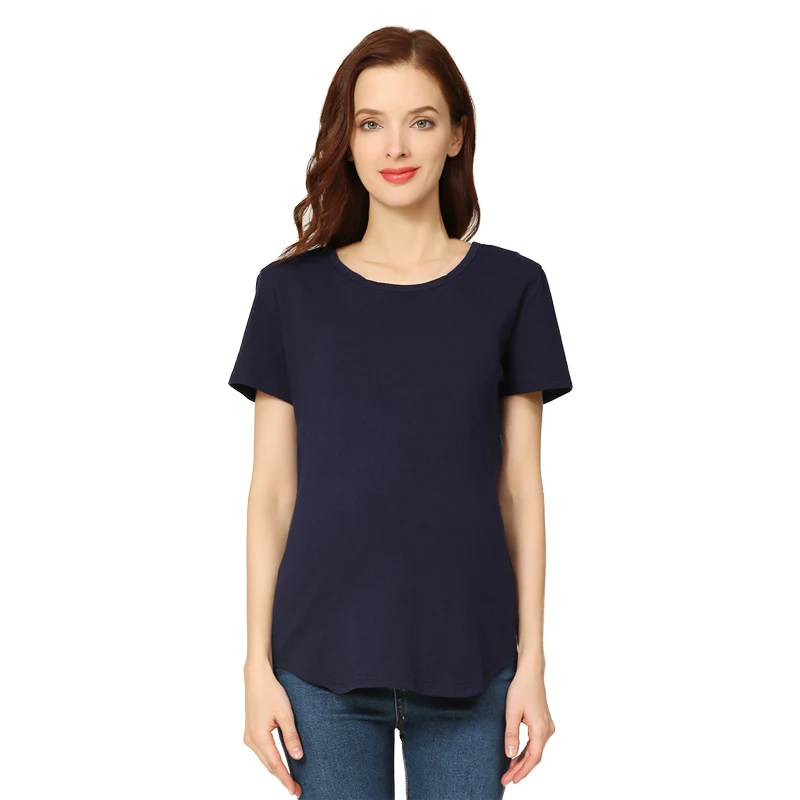 Camiseta de maternidad y lactancia de algodón manga corta - imagen 3