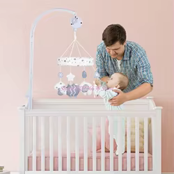 Soporte de móvil para cuna bebé con brazo y caja de música infantil