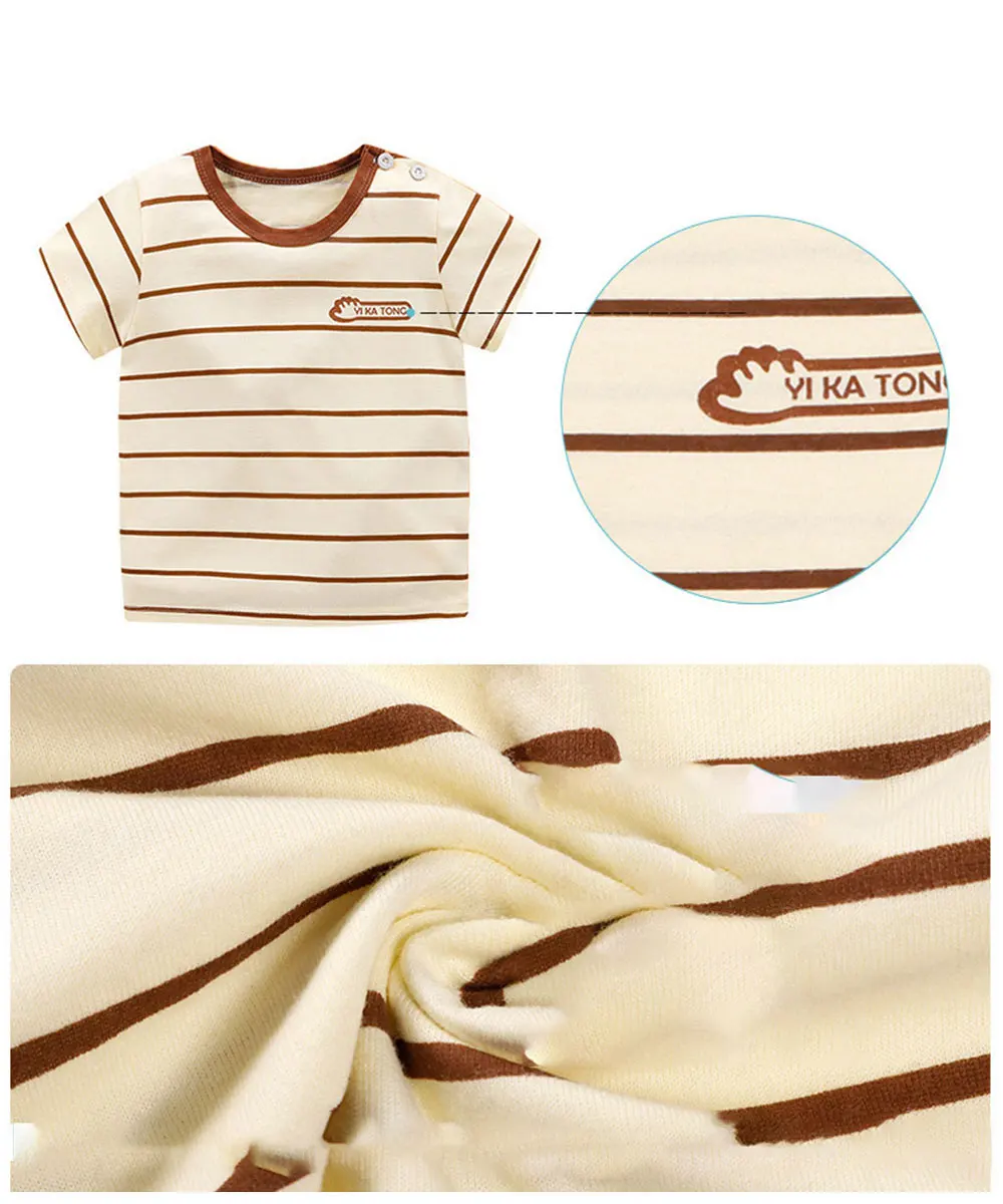 Tops de manga corta disponibles en varios estampados