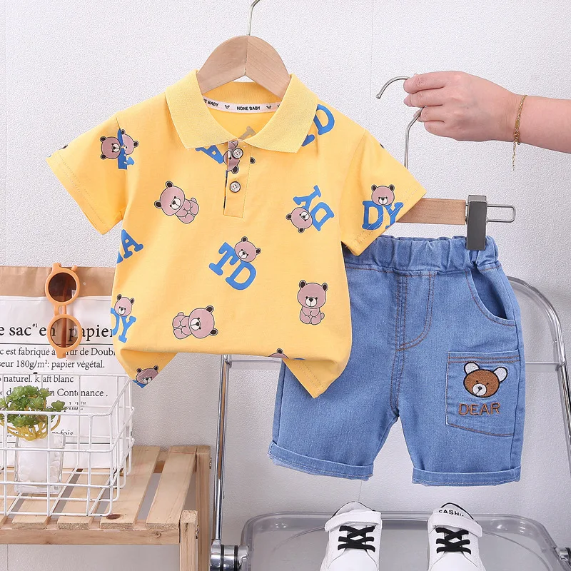Conjunto ropa de verano para bebé camiseta dibujos