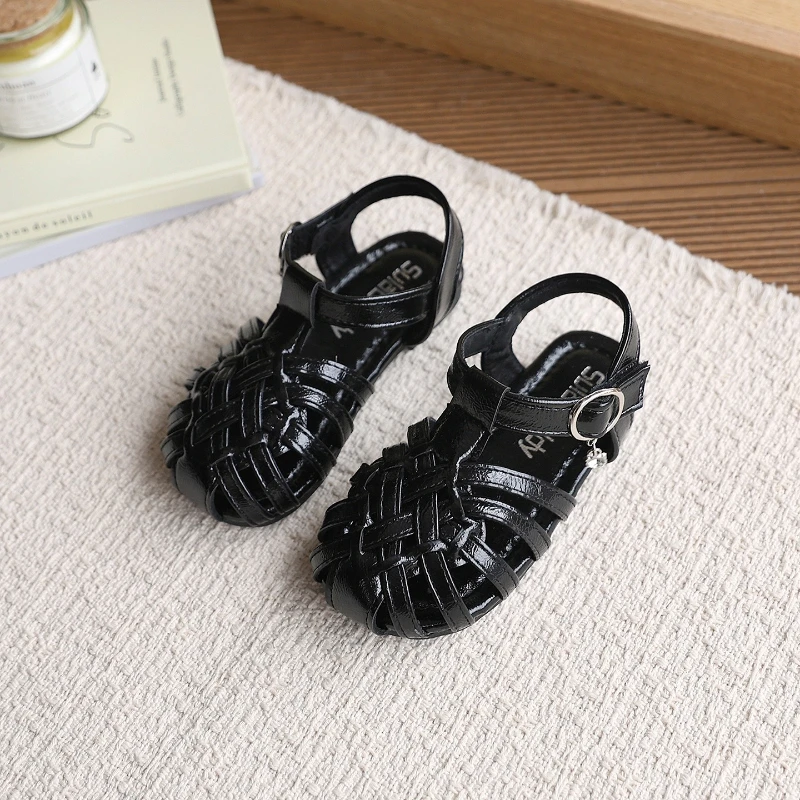 Sandalias romanas planas para niñas – Retro veraniegas - imagen 4