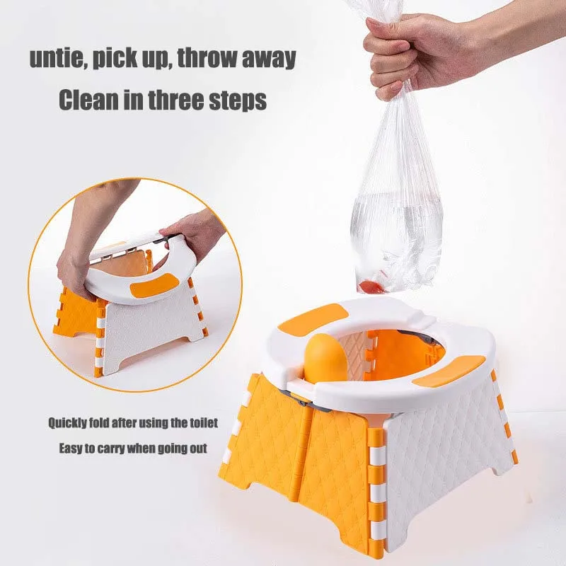 Orinal portátil de viaje para niños, fácil de usar en coche - imagen 4