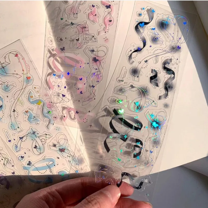 Cinta decorativa holográfica para manualidades - colores brillantes - imagen 2