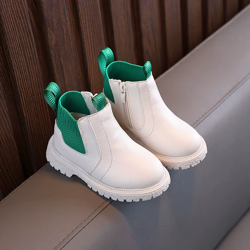 Botas antideslizantes cálidas de felpa para niña estilo británico - imagen 2