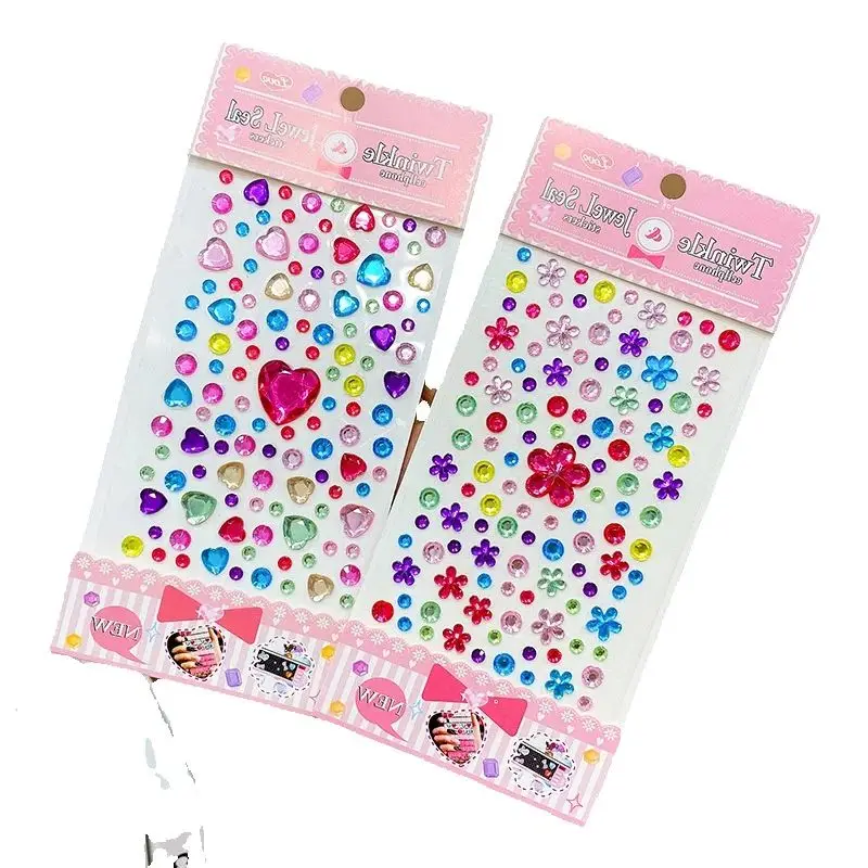 Pegatinas acrílicas de cristal con diamantes kawaii scrapbooking