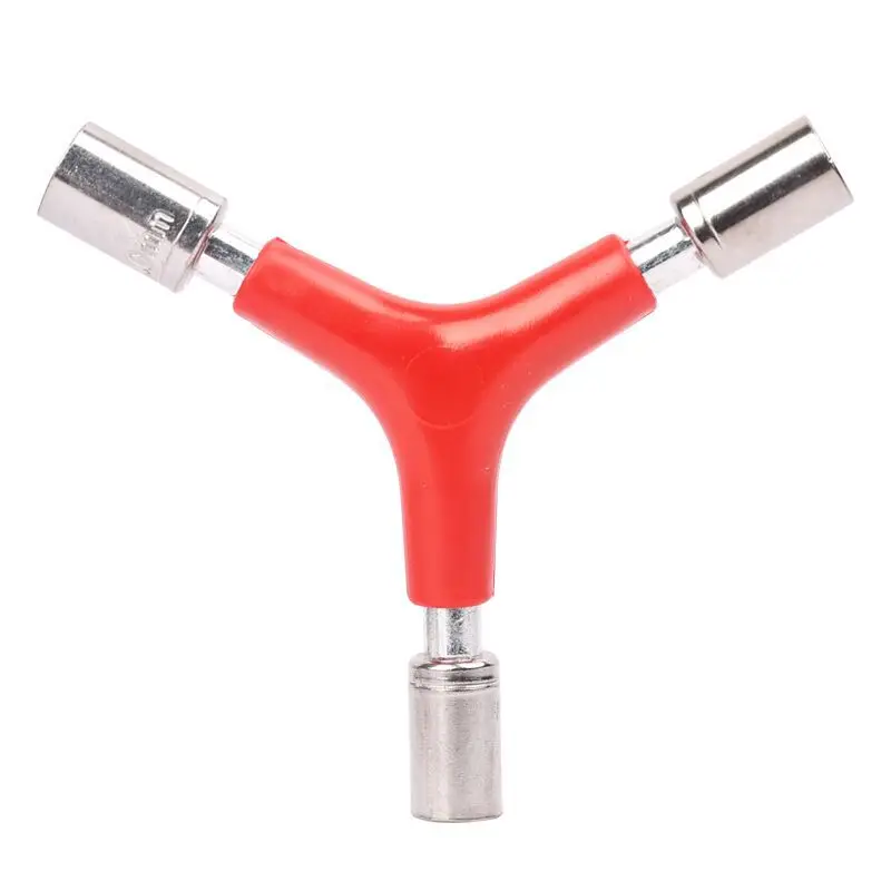 Llave combinada en Y para bicicleta con hexágono triangular