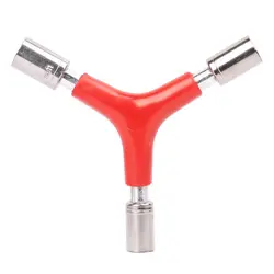 Llave combinada en Y para bicicleta con hexágono triangular