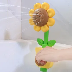 Ducha de baño para bebé con rociador de girasol y juguete acuático