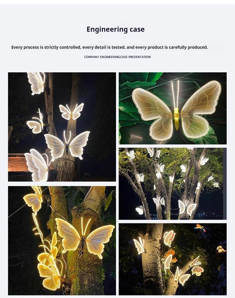 Mariposas LED decorativas para exteriores