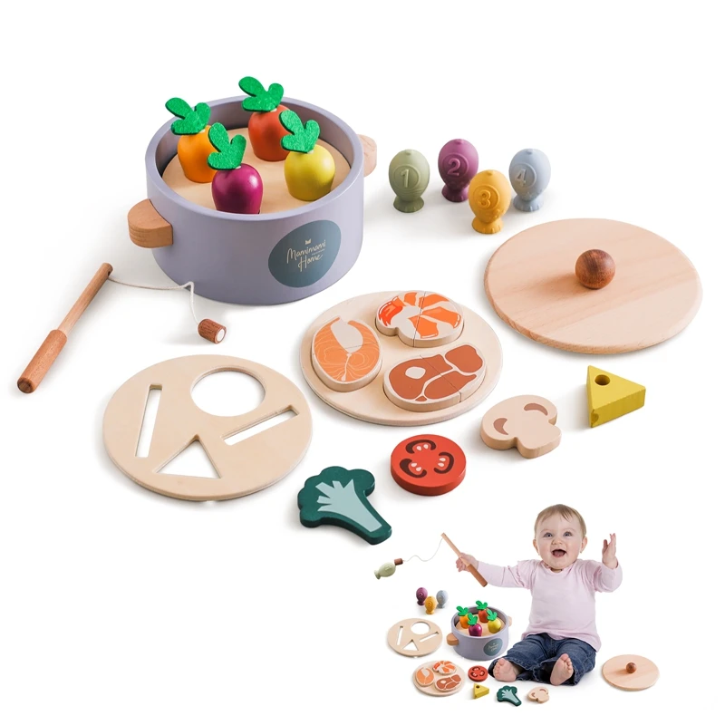 Piezas del puzle multifuncional de madera