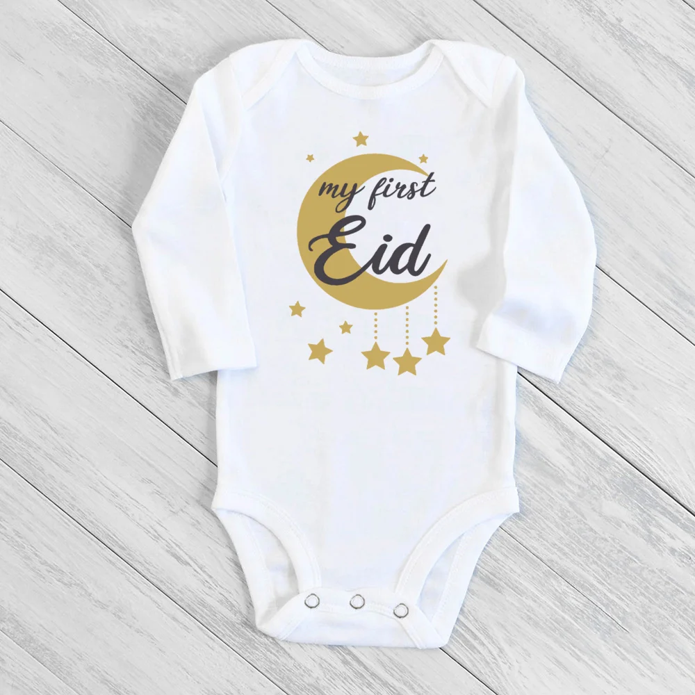 Body bebé estampado luna para Eid Ramadán – Pelele recién nacido - imagen 5