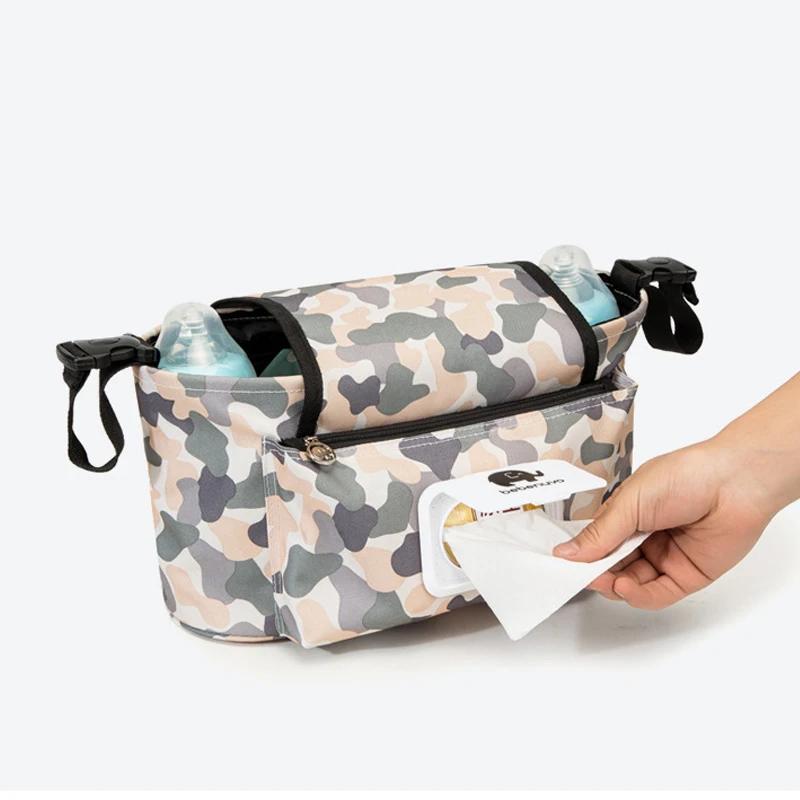 Bolsa impermeable para cochecito con gancho y organizador de viaje - imagen 3