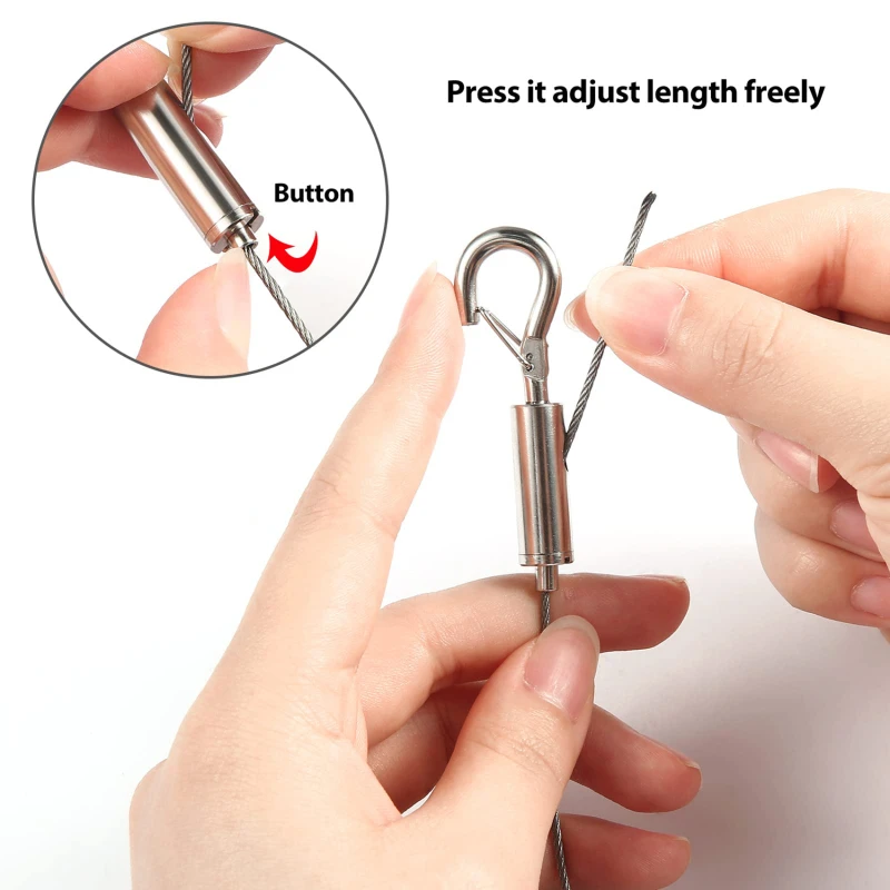 Clip tensor ajustable para tendedero de acero inoxidable - imagen 4