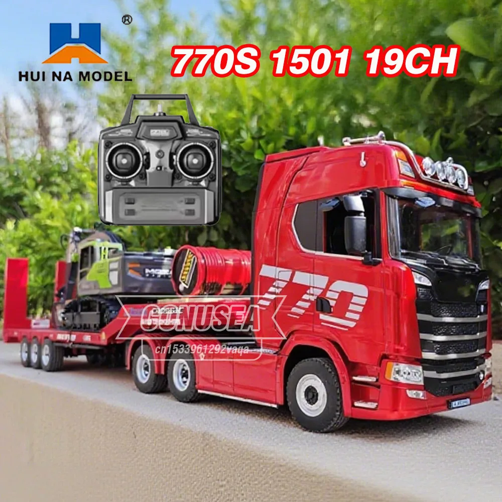 HUINA camión remolque RC de control remoto con tractor para niños - imagen 5