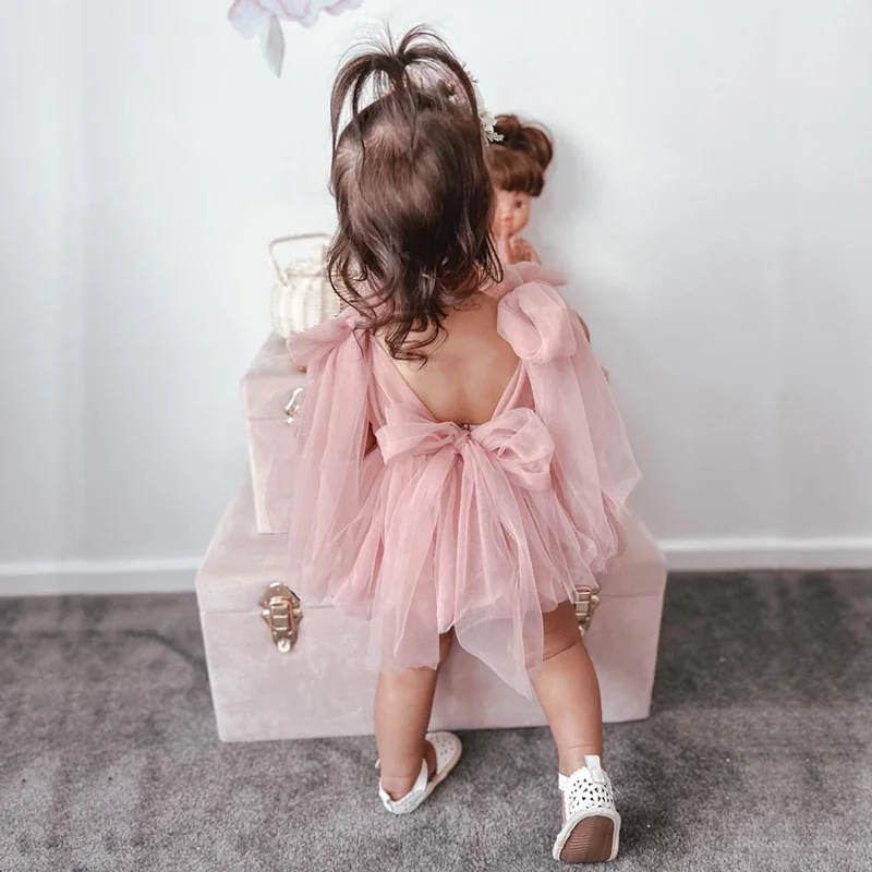 Vestido de fiesta MILANCEL para niñas – Encaje de muselina - imagen 4