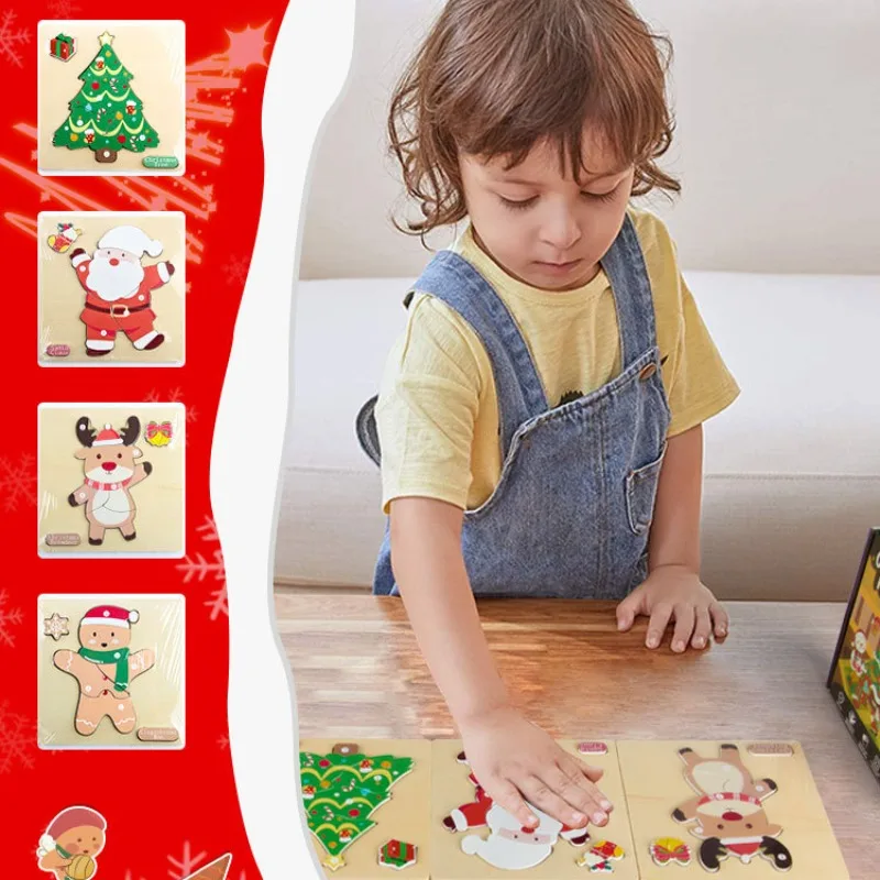 Puzzlesnavideños de madera para niños – 4 modelos - imagen 5