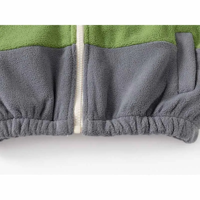 Abrigo bebé de lana cálida con cremallera para invierno - imagen 3
