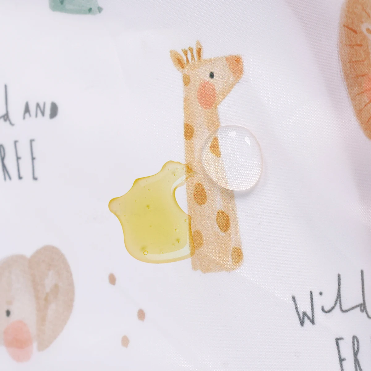 HappyFlute Babero impermeable con bolsillo – Dibujos animados - imagen 3