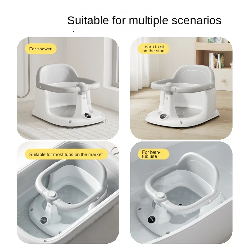 LazyChild Silla de baño antideslizante sensible a temperatura - imagen 4