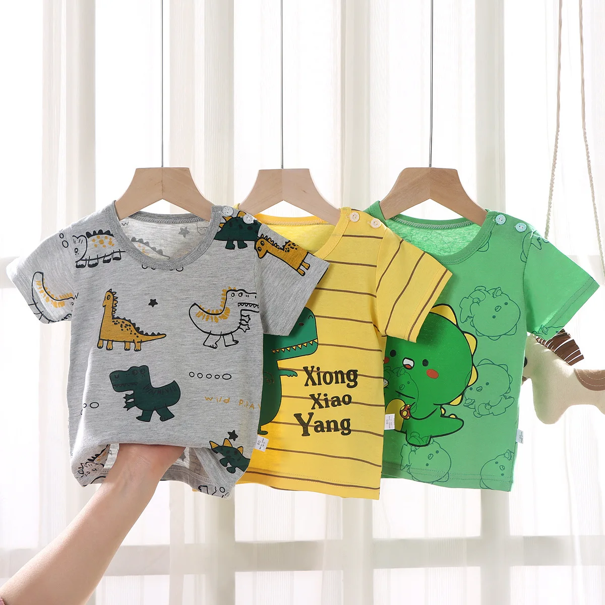 Camiseta manga corta algodón transpirable – Dibujos animados verano - imagen 4
