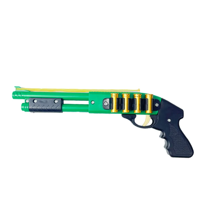 Pistola lanzadora de gomas para niños, juego seguro de cumpleaños - imagen 5