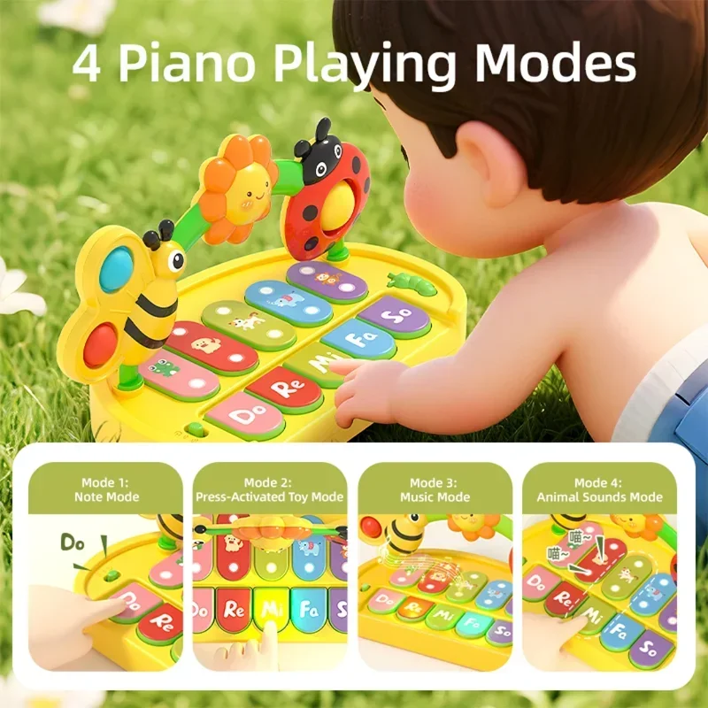Piano para bebés de juguete con teclado eléctrico infantil educativo - imagen 4