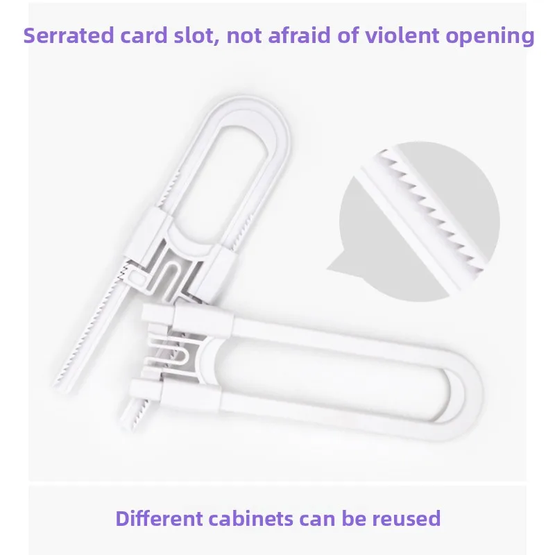 Cerraduras de seguridad para niños en U ajustables para armarios - imagen 3