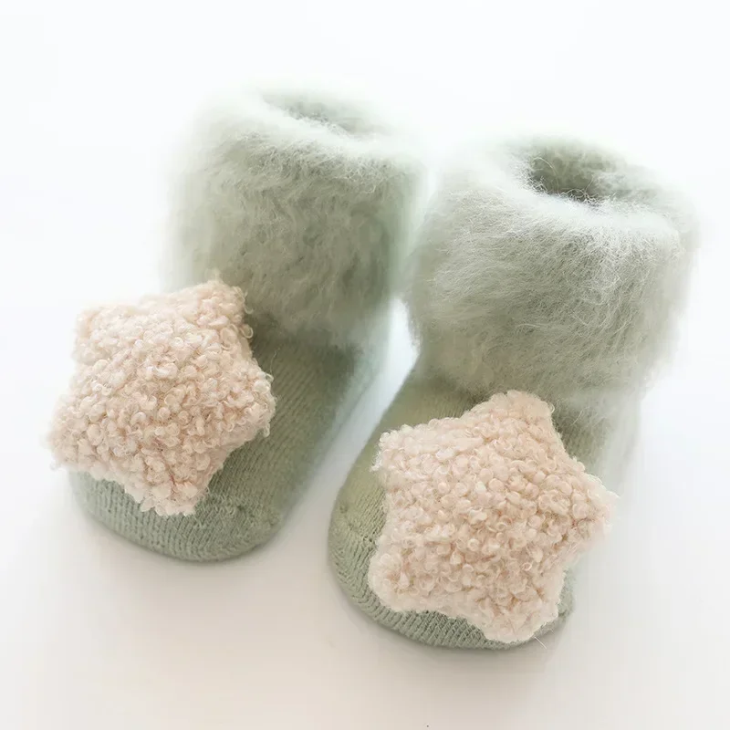 Calcetines antideslizantes de felpa para bebé – Termicos invierno - imagen 4