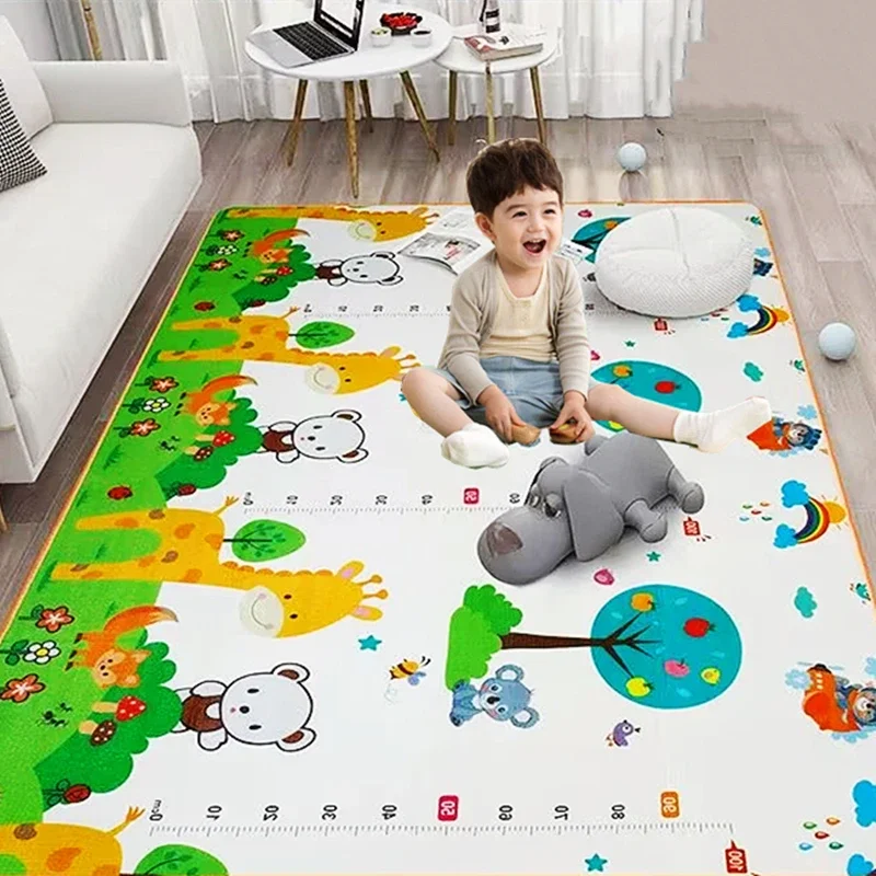 Alfombra de juego plegable gruesa para bebés con dibujos animados