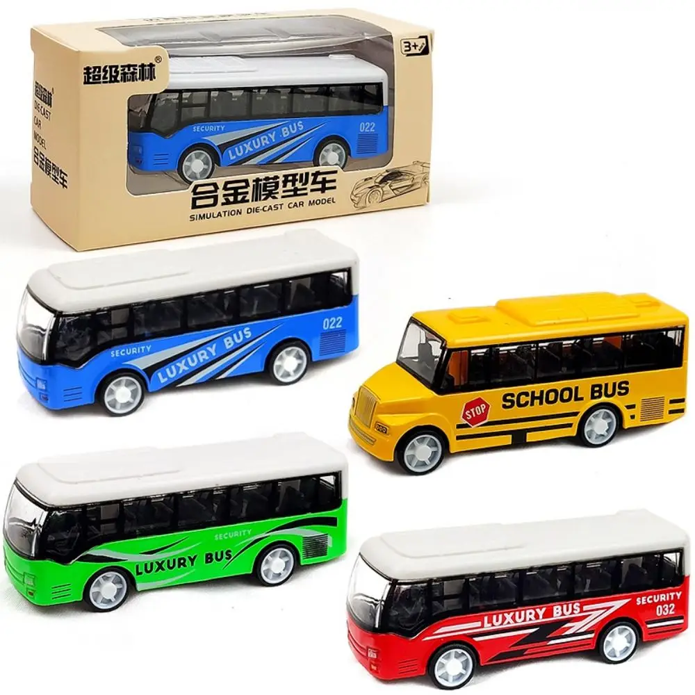 Autobús de juguete de aleación – Modelo realista para niños