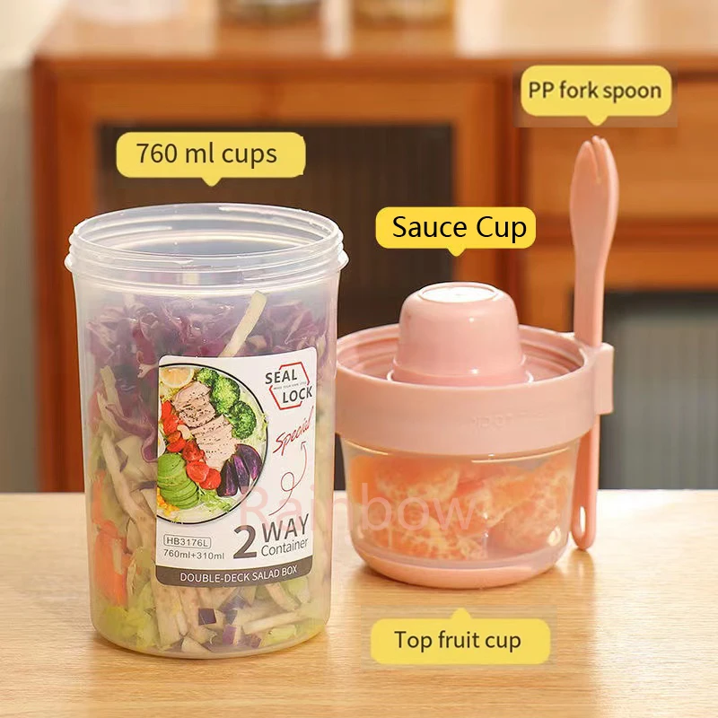 Fiambrera Bento portátil sellada para desayuno y meriendas infantiles - imagen 3