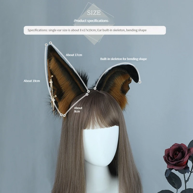 Diadema lobo barbudo para niños Accesorio para Halloween - imagen 4