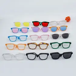 Gafas de moda para muñecas BJD con montura redonda