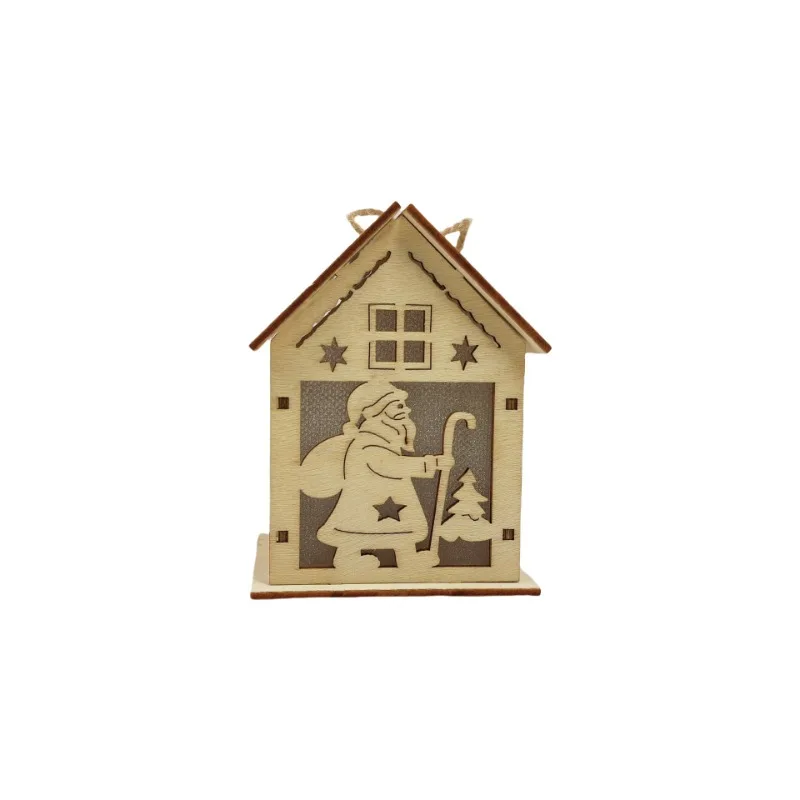 Adornos navideños de madera para casa y manualidades infantiles - imagen 4