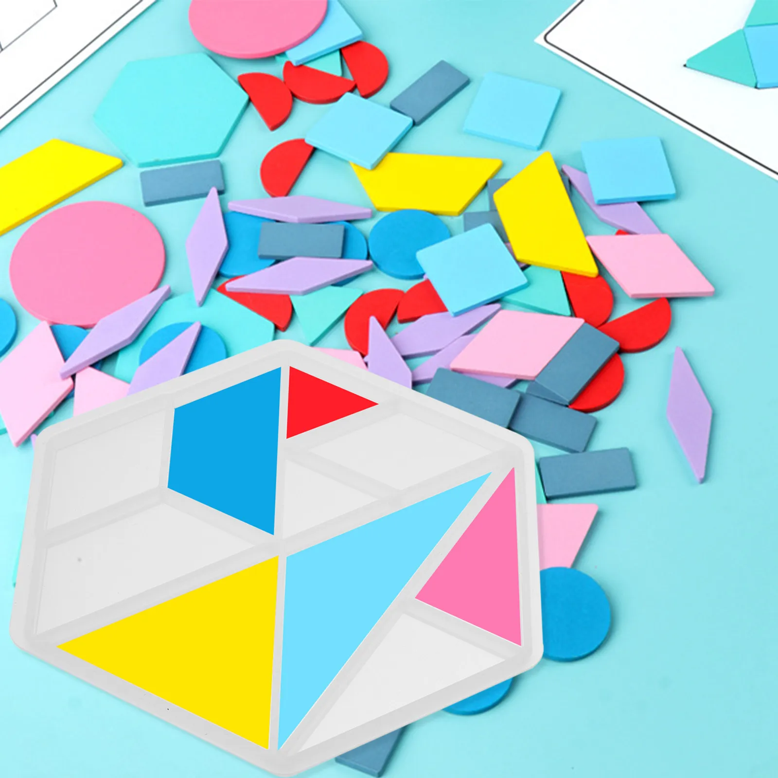 Molde de silicona hexagonal antiadherente para manualidades - imagen 3
