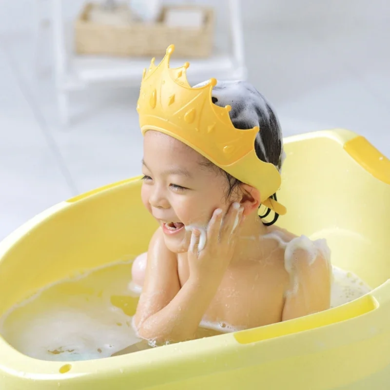 Gorro de champú para bebé con corona – Ducha ajustable para niños - imagen 4