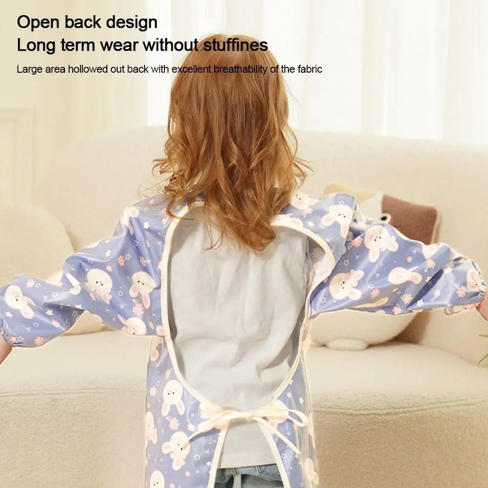 Babero impermeable con manga larga fácil de limpiar para niños - imagen 2