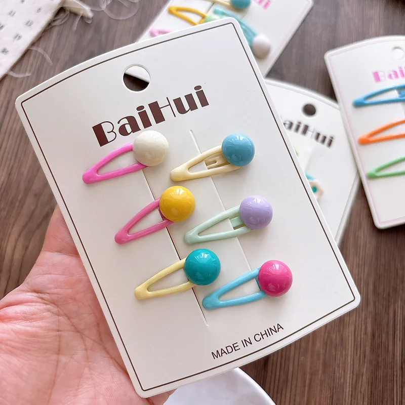Clips BB en forma de gota color caramelo