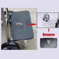 Carrito de compras con taburete integrado – Plegable para descansar